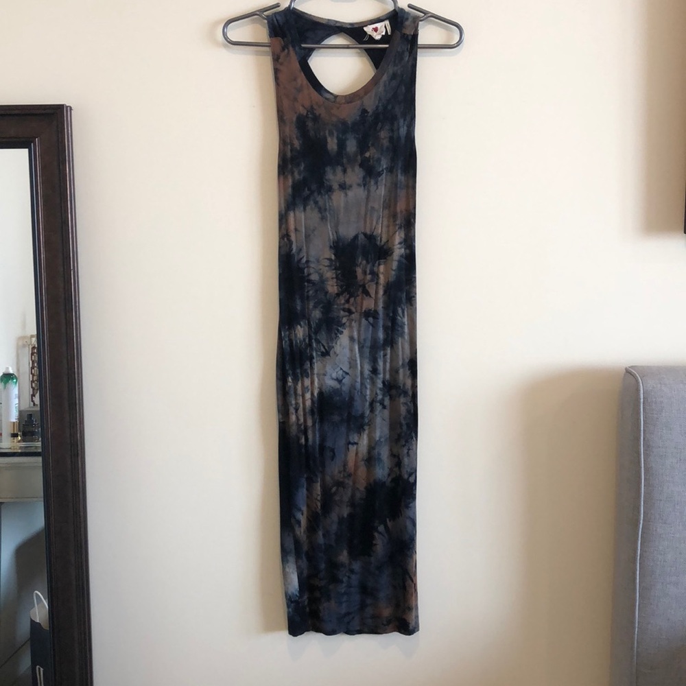 Tie Dye Bodycon Midi Dress 🔥💥